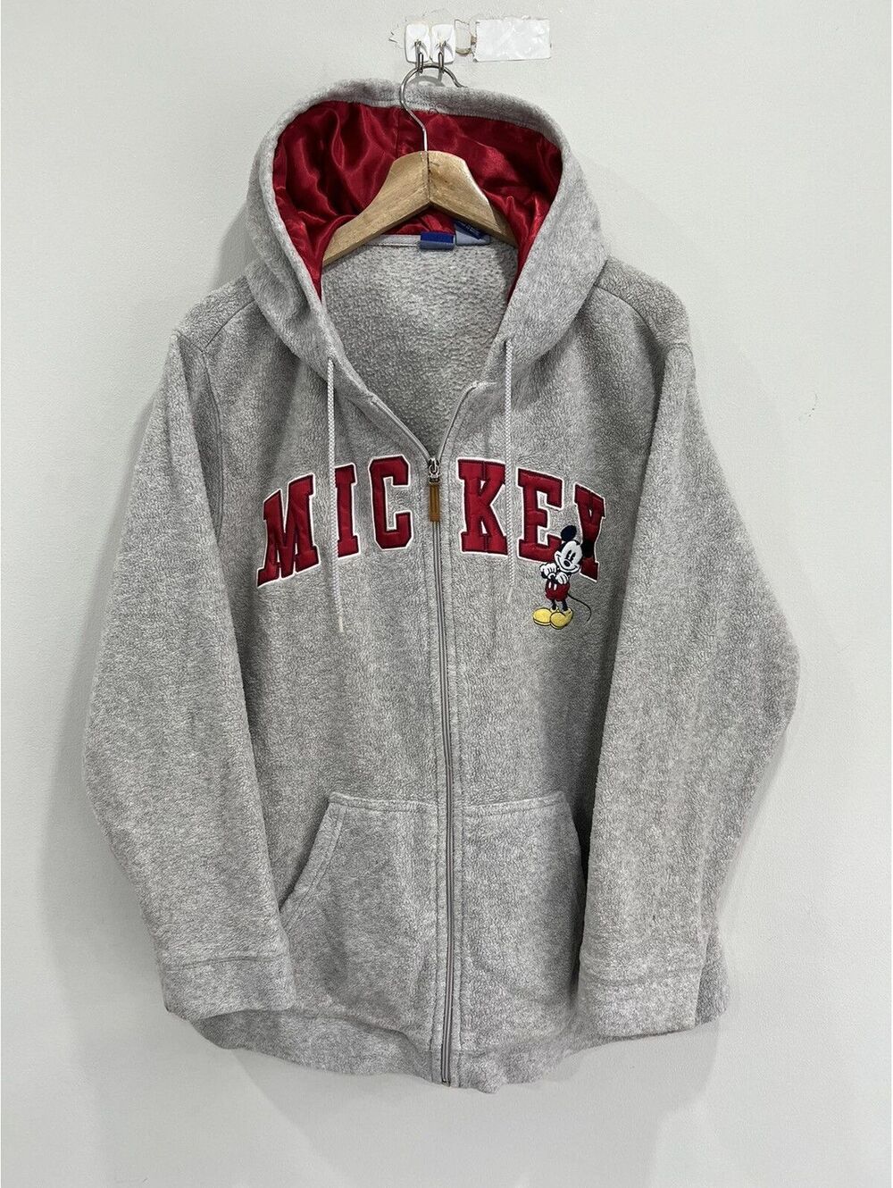 Vintage Womens Disney Mickey Mouse Fleece Zip Up Sweater xxl
